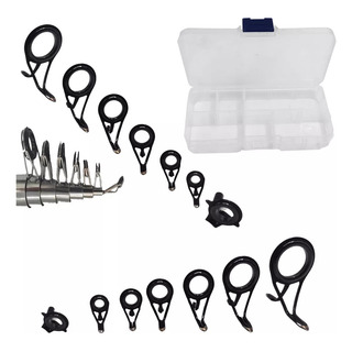 Kit 6 Passadores E 1 Ponteira Para Vara Pescaria Com Estojo Kit 6 Passadores E 1 Ponteira Para Vara Pescaria Com Estojo