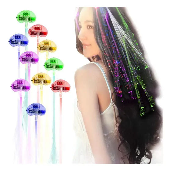 Trenzas Coloridas Que Emiten Luz Led Para Bailar Y Animar,