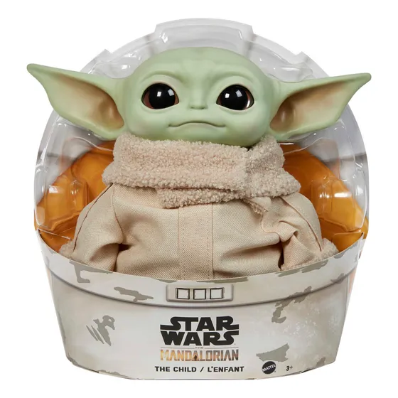 Peluche Baby Yoda Mattel, 28cm - Star Wars, The Mandalorian
