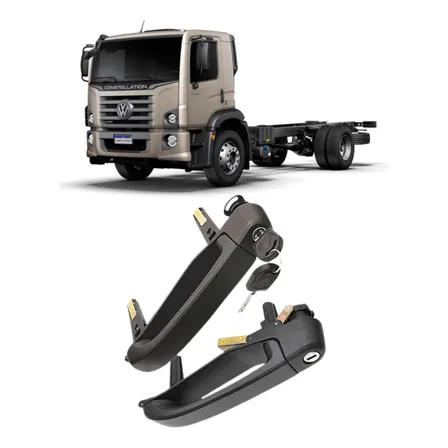 Par Maçaneta Externa Porta Le E Ld Caminhão Vw Constellation - Dianteira