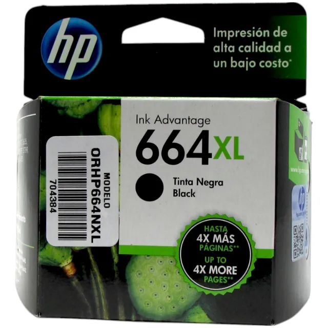 Cartucho Hp 664xl Negro