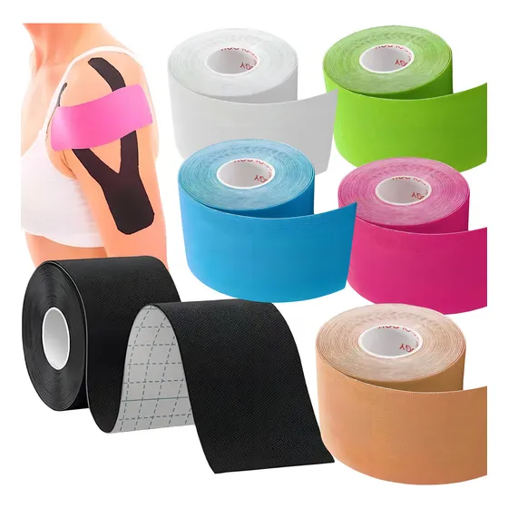 Shuang.W 6pcs cinta kinesiológicas vendaje neuromuscular tape 5mx5cm color 6 colores