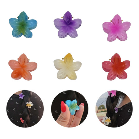 12 Pinzas Para El Pelo Forma De Flor De Plumeria Hawaiana S 12 Pinzas Para El Pelo Forma De Flor De Plumeria Hawaiana S