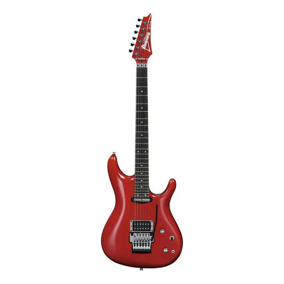Guitarra elétrica vermelha Ibanez JS240ps com escala de jacarandá, estojo, orientação para a mão direita