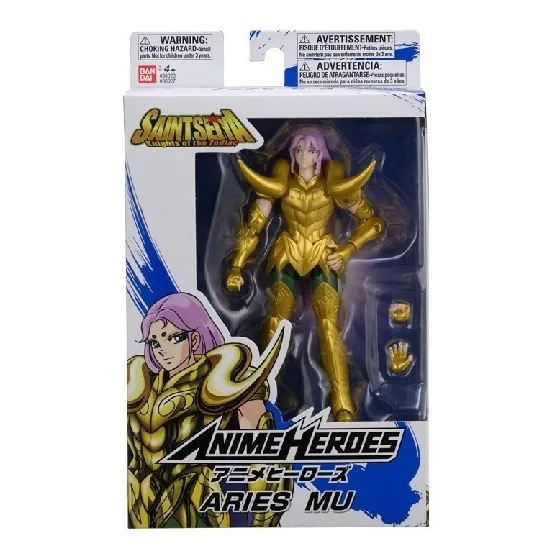 Saint Seiya Aries Mu Figura Articulada Bandai 36927