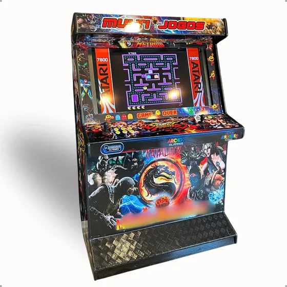 Maquina De Fliperama 40' Polegadas Sem Jogos Personalizado