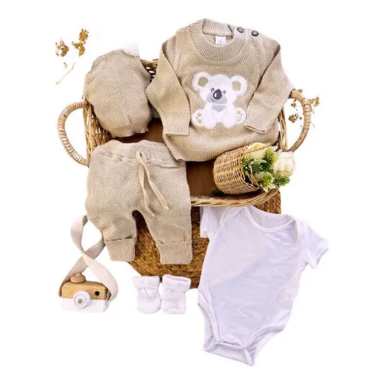 Set Primera Muda Bebé Primer Día Hilo Koala