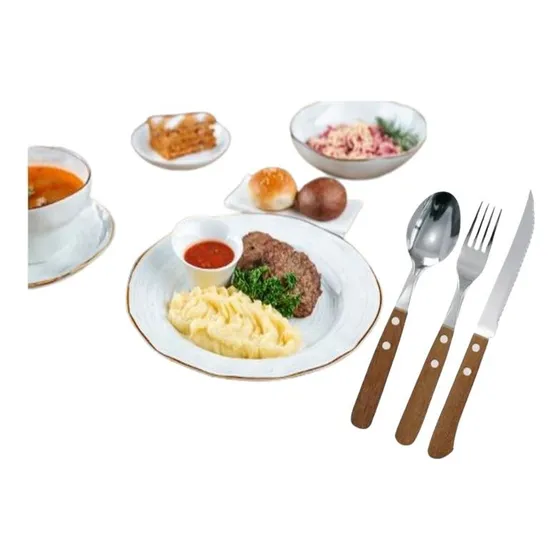 Set De Cubiertos Para Servicio Pack 18 Unidades Inoxidable