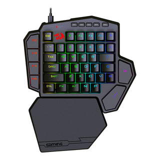 Teclado Mecânico Ditix Onehanded Redragon Rgb Switch Azul Teclado Mecânico Ditix Onehanded Redragon Rgb Switch Azul