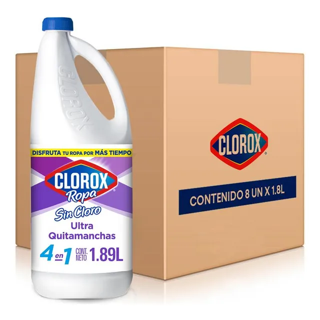 Desmanchador Clorox Ropa Blancos Brillantes 1,89 Lt