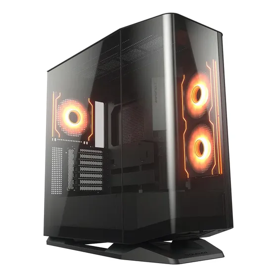 Gabinete Cougar Fv270 Rgb Mid Tower Eatx C/templado Usb-c Color Negro