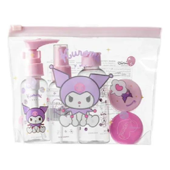 Set De Viaje Envases Cosmeticos 5 Piezas Kuromi Cinnamoroll