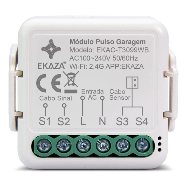 Módulo Relé Pulso Wifi Portão Garagem Sensor Smart Automação Alexa Google Home Ekaza Ekac-... Módulo Relé Pulso Wifi Portão Garagem Sensor Smart Automação Alexa Google Home Ekaza Ekac-...