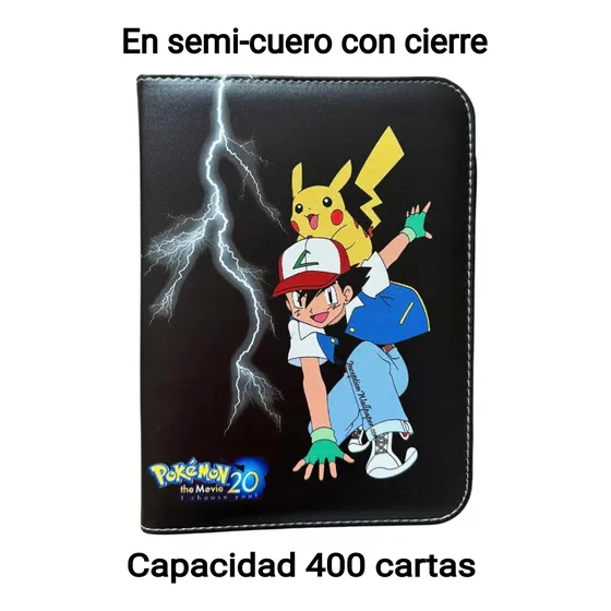 Álbum Para Cartas Colección Pokémon Pikachu Cap. 230 Cartas