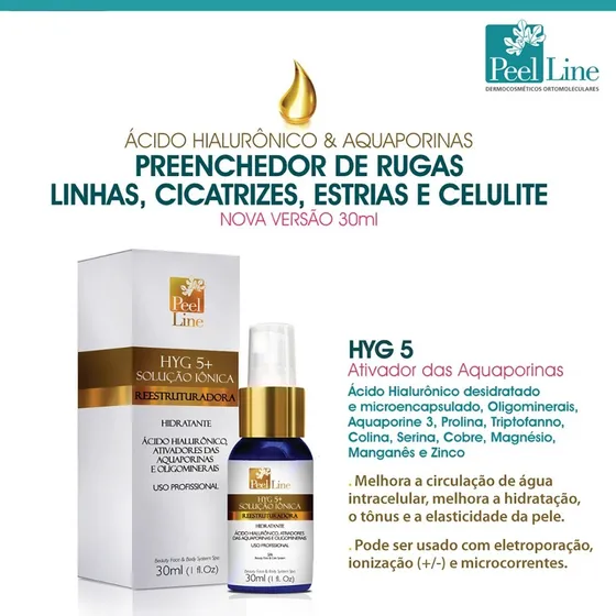 Microagulhamento Acido Hialuronico Hidratante Hyg Peel Line