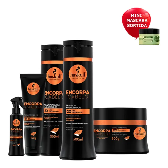 Kit Engrossa Cabelo Fios Mais Encorpados E Volumosos Haskell