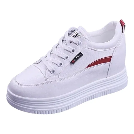 Zapatos Tenis Informales Para Mujer, Plataforma Alta Cómoda