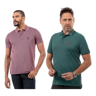 Kit 2 Camisas Polo BĂĄsica Piquet Viscose Dry Leve Conforto Kit 2 Camisas Polo BĂĄsica Piquet Viscose Dry Leve Conforto