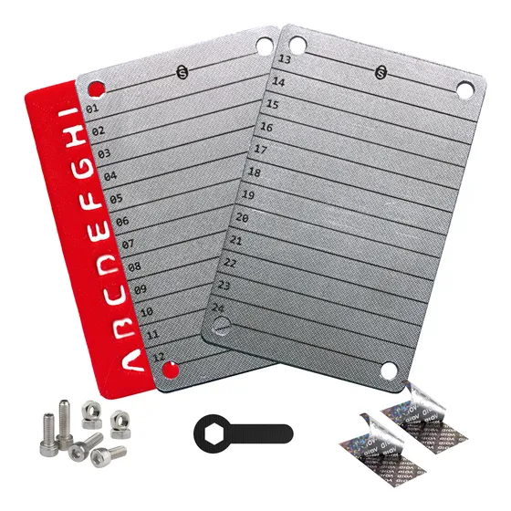 Combo 2x Carteiras Cripto - Cold Wallet Inox - 24 Palavras