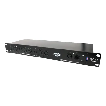 Splitter Amplificador Distribuidor Dmx 1 Entrada 8 Saídas  127/220v