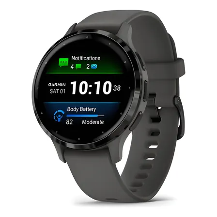 Reloj Garmin Venu 3s Oxímetro Smartwatch Gray 41mm Negro Gris Gris Negro