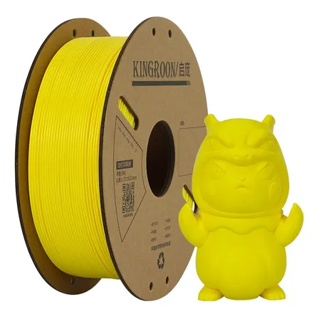 Filamento Pla De Kingroon Impresión 3d 1kg 1.75mm Color Amarillo