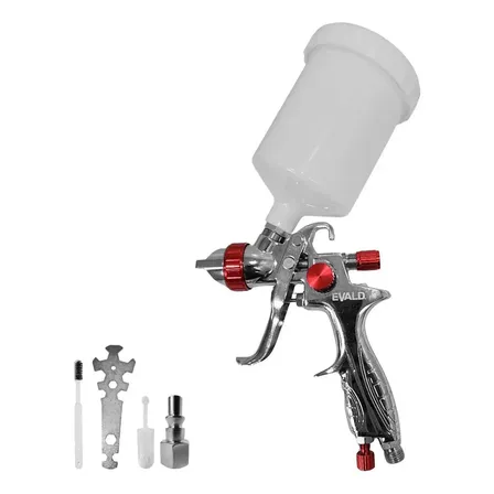 Pistola De Pintura Gravitacional Hvlp 1,3mm 600ml Ehvlp600 Evald