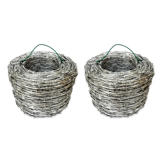 2 Rollos Alambre De Púas, 600 M, C-13.5, Seguridad, Cerca(5)