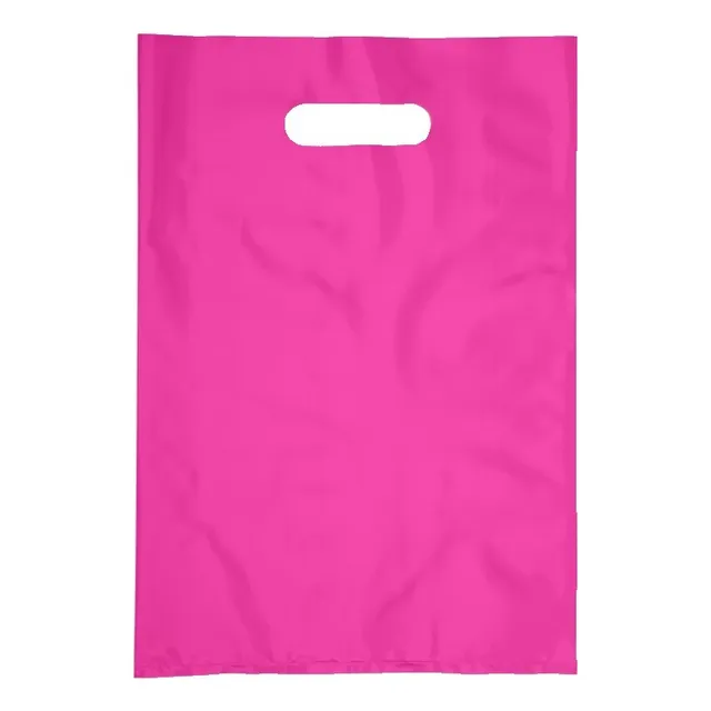 Kit 100 Un Sacolas Plásticas Boca Palhaço 20x30 Alça Vazada