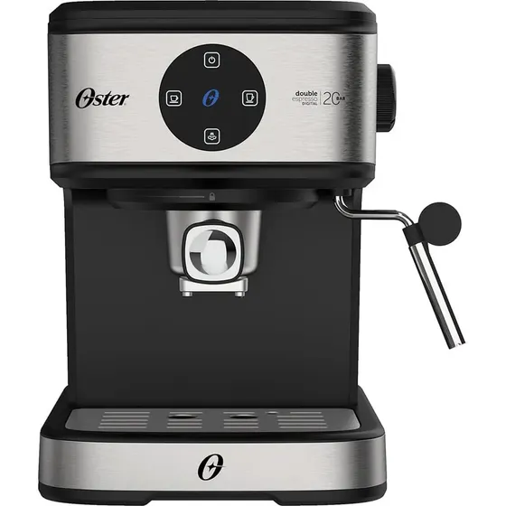 Cafeteira Espresso Double Digital Oster Prateado/Preto