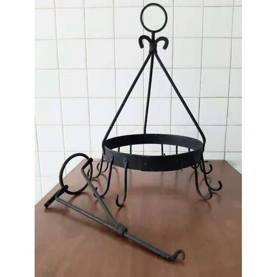 Colgante Para Utensilios  Cocina Y/o Sartenes Hierro Forjado