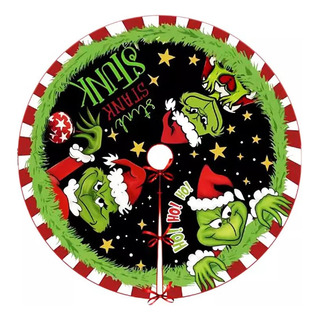W Falda De Árbol De Navidad Grinch Con Cuello De Árbol De H W Falda De Árbol De Navidad Grinch Con Cuello De Árbol De H