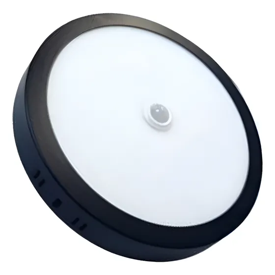 Panel Led Sobrepuesto Con Sensor De Movimiento 12w 16cm