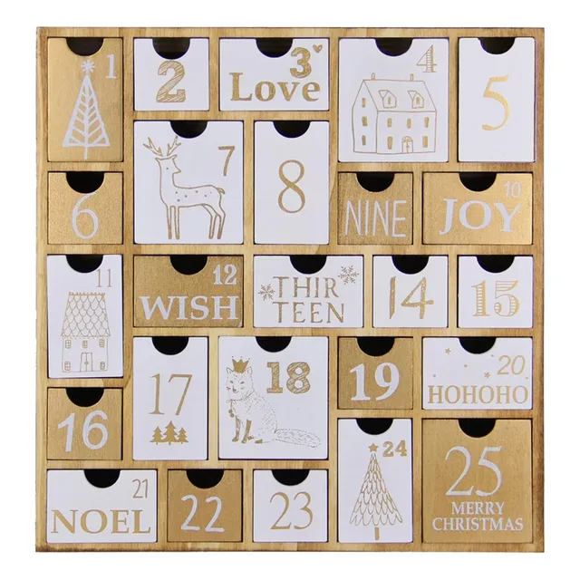 Calendario Adviento 25 Cajones Cuenta Atrás Navidad Juegoal
