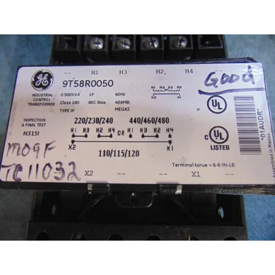 General Electric 9t58r0050 Core Y Coil Transformador