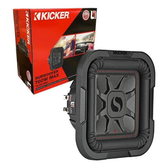 Subwoofer Kicker L7 Plano L7t8 46l7t84 8 Pulgadas 700w Color Negro