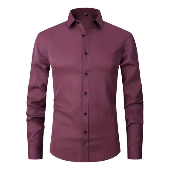 Camisa Seda Slim Fit Sin Bolsillo Entallada