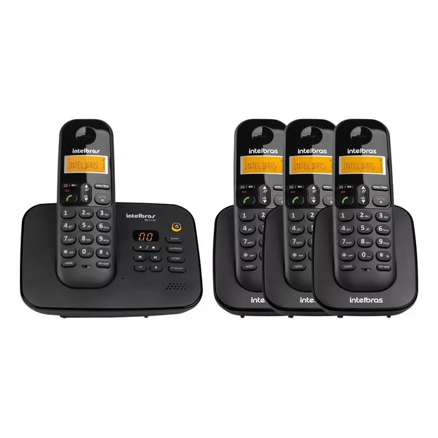 Kit Telefone Sem Fio Intelbras Dig Ts 3130 E 3 Ramais Ts3111