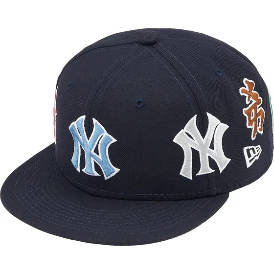 Gorra New Era Supreme New York Yankees Kanji Fitted 59fifty Negro 7 1/4 (57.7cm)