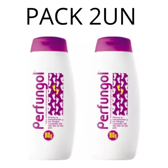 Perfungol Talco Antimicotico 80 Gr Pack 2 Unidades