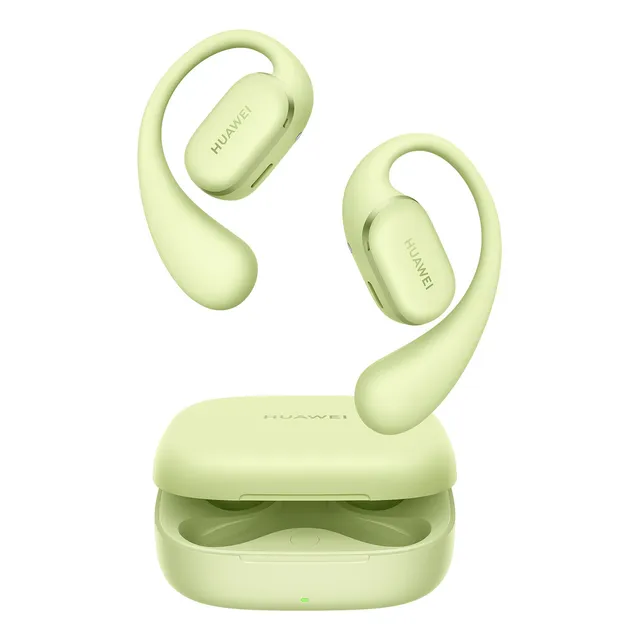 Audífonos Huawei FreeArc Open-ear Audífonos Inalámbricos Bluetooth 5.2, Ajuste Seguro y Cómodo, Resistente al agua y polvo, Batería de 510 mAh para 28 horas de escucha, IOS, Android y Windows, Verde