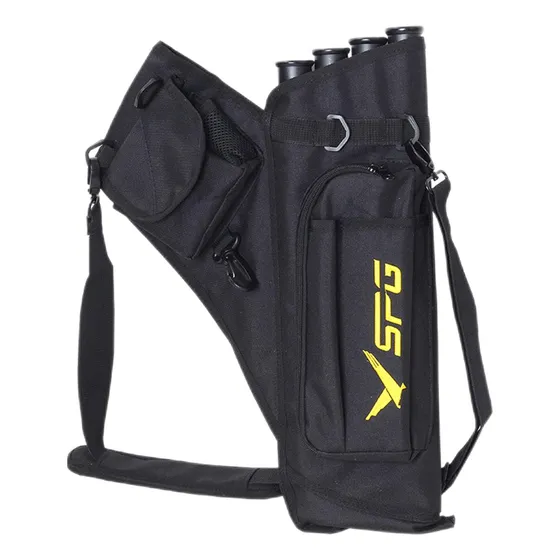 Arrow Quiver 4 Tubo Traseiro Cintura Alça De Ombro Bolsa De