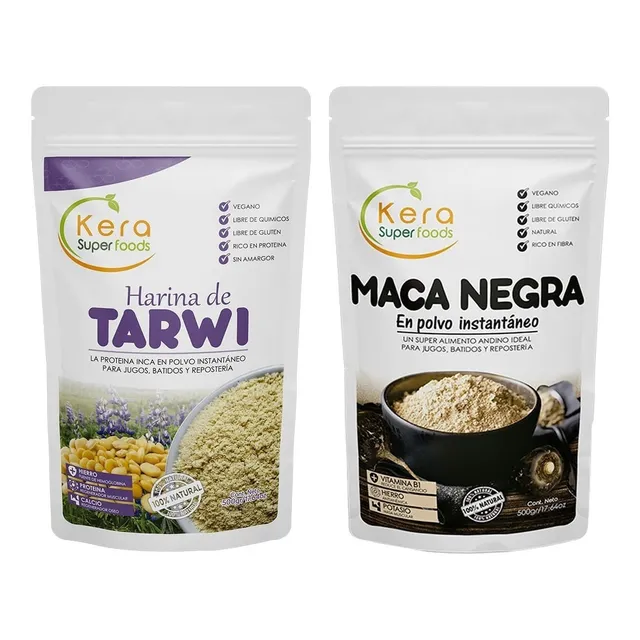 Maca Negra500g Y Harina De Tarwi500g-pack 2 Unidades De 500g
