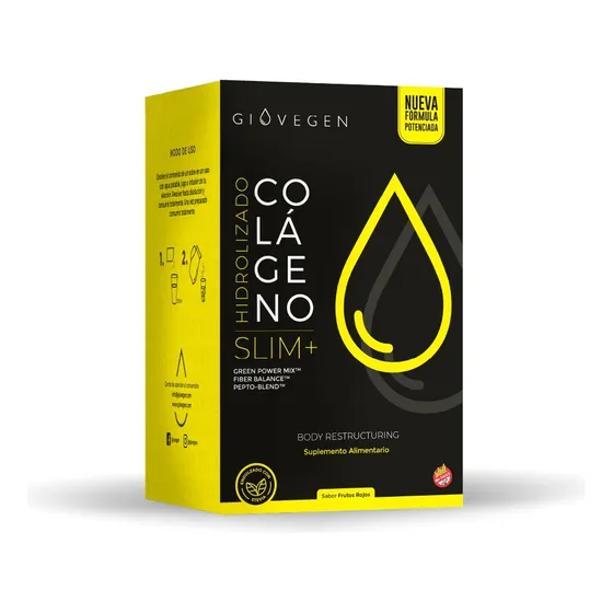 Suplemento En Polvo Giovegen Adelgazar Fat Burn X 30 Sobres Sabor Frambuesa
