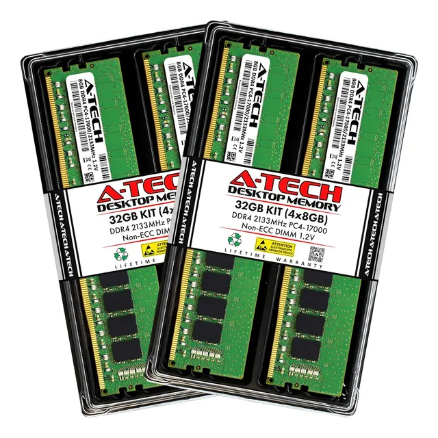 Kit Memoria Ram A-tech 32gb (4x8gb)ddr4 2133mhz Cl15