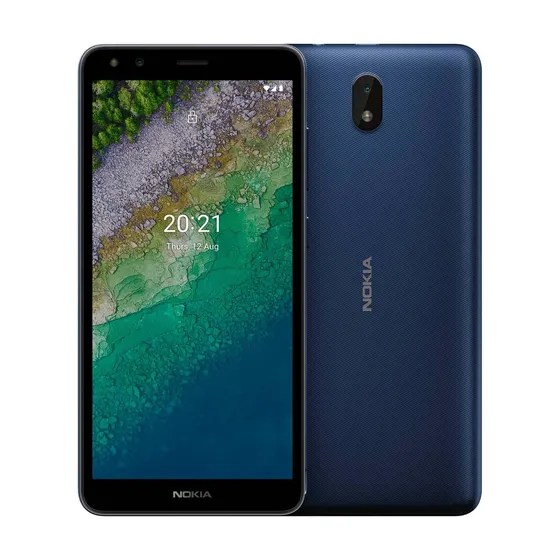Telefono Celular Smartphone Nokia Cseries C01 Plus 32GB Azul Face ID Android 4G Lte Gps Bluetooth Liberado Octacore Google Barato Wifi Fotos Garantia Inteligente Camara Ram