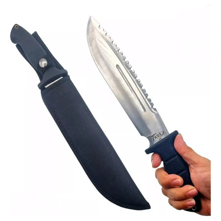 Facão Esportivo Militar Rambo Caça Pesca Resistente Facão Esportivo Militar Rambo Caça Pesca Resistente