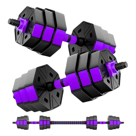 Set De Mancuernas Ajustable De 20kg Con Extensor Enviogratis
