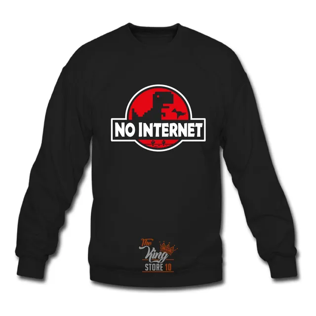 Poleron Polo, No Internet, Dinosaurio, Sin Internet, Xxl