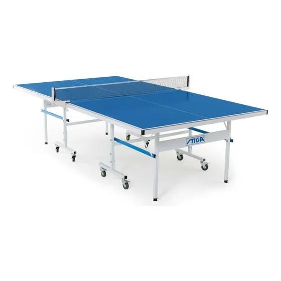 Mesa de ping pong Stiga XTR fabricada en aluminio color azul